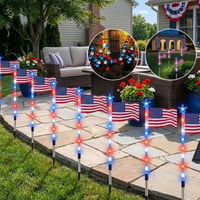 Outdoor Independence Day Decorative Light Post