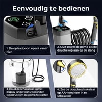 Draagbare Oplaadbare Buiten Camping Douchepomp