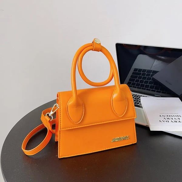 Solid Color Flap Square Bag