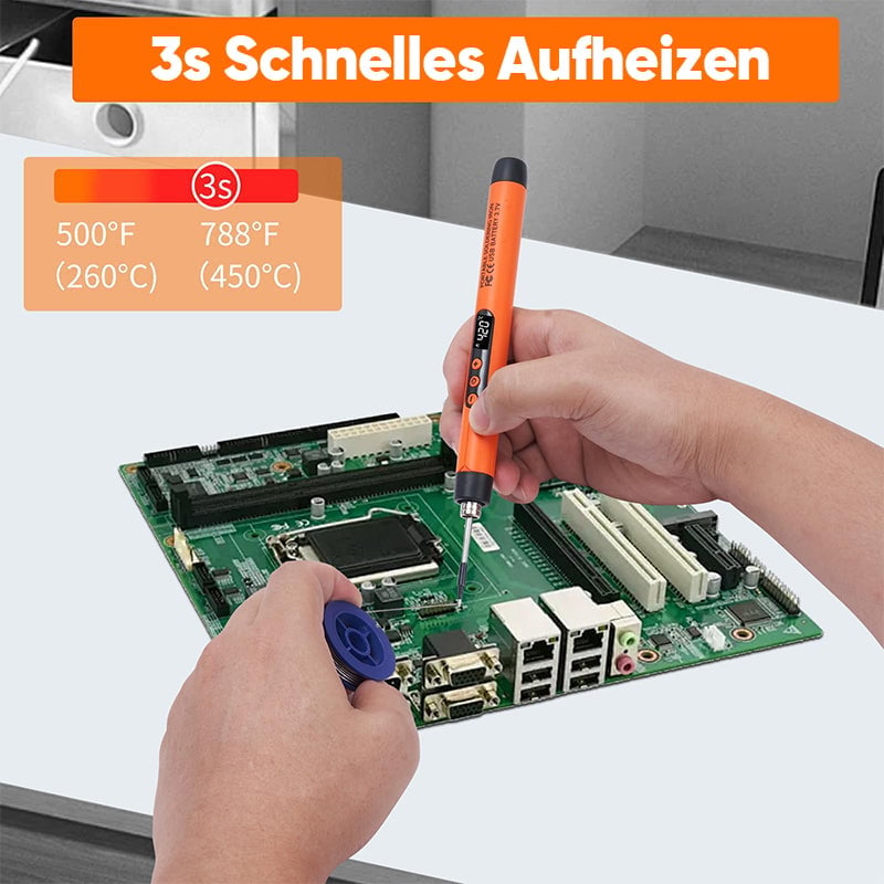 Tragbares USB Wiederaufladbares Lötkolben-Set