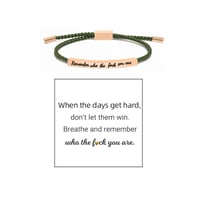 Geflochtenes, verstellbares Inspire-Armband
