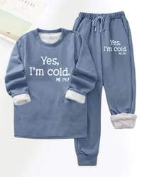 Pantalon décontracté en polaire imprimé lettres