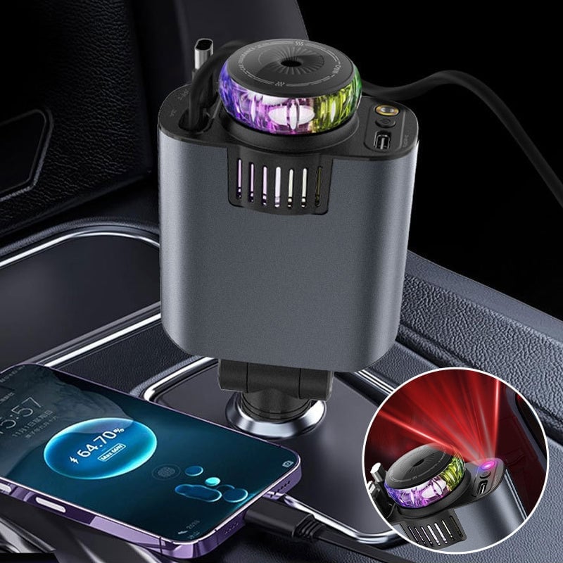 Retractable Car Charger with Starlight（Includes 3 Free Essential Oils）