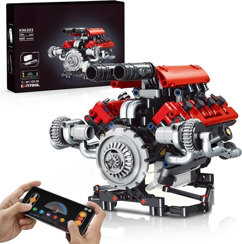 Sakerplus® V8 Working Car Engine Kit