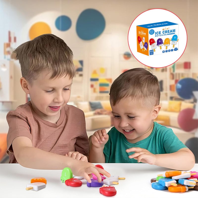 Ice Cream Matching Toy – Early Learning Montessori Math Aid for Children