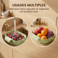 Égouttoir d'évier pliable pour cuisine