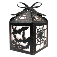 Halloween-Themed Glitter Decorative Candy Box