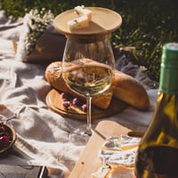 Trælåg til vinglas