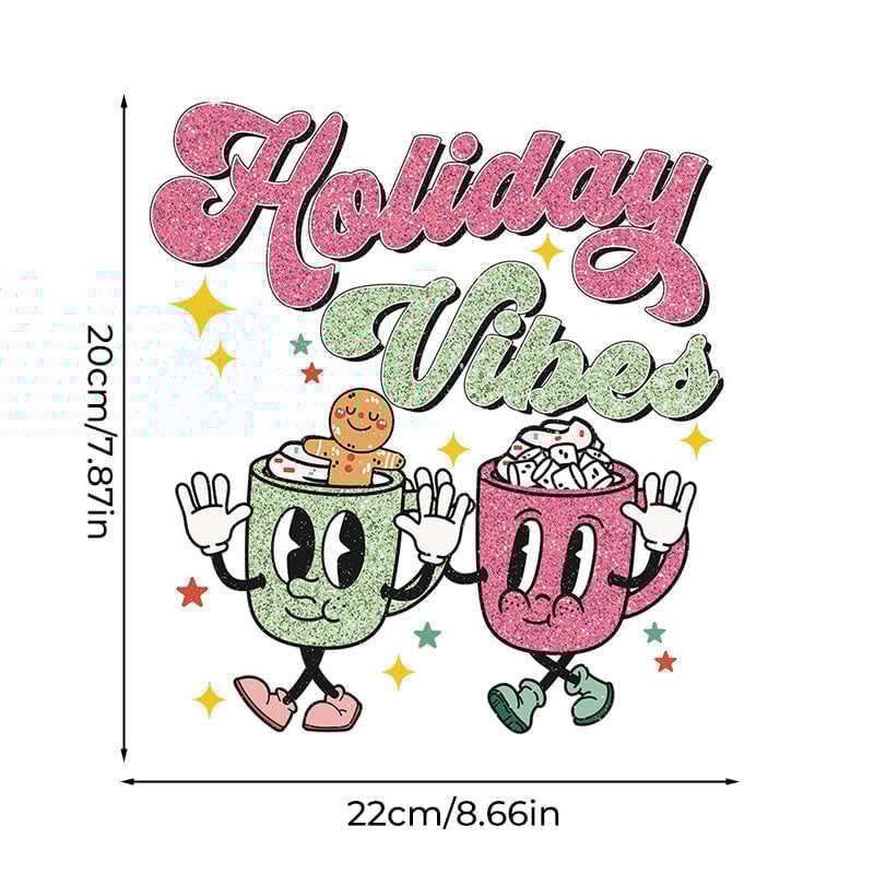 Christmas T-shirt Heat Transfer Stickers