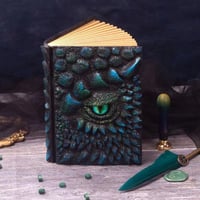 🐉Dragon Eye 3D Embossed Journal - Handmade Resin Engraved Notebook🐉
