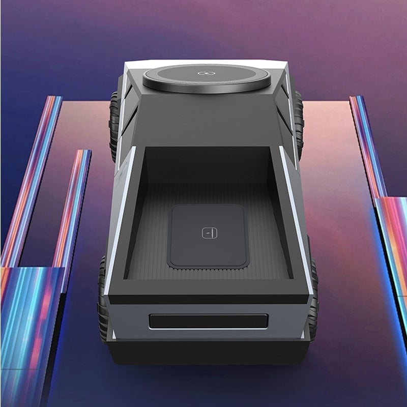 Cybertruck-Inspired 3-in-1 Multifunctional Wireless Charger