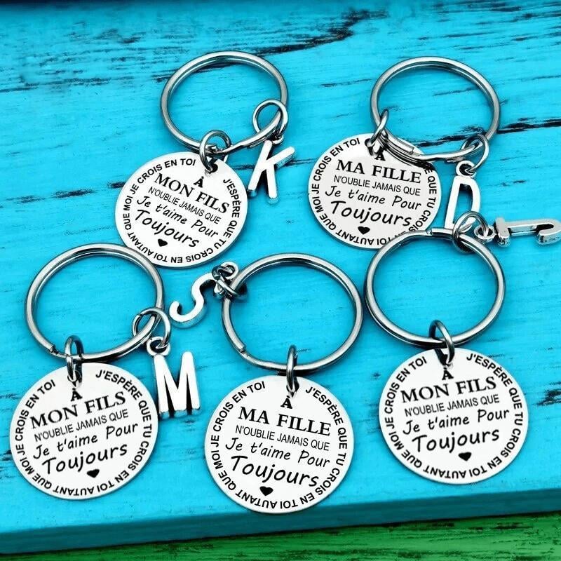 SANK® Porte-clés À MON FILS / MA FILLE（French keychain）