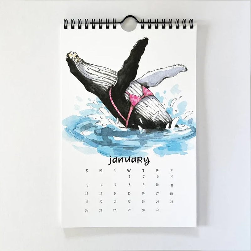 2025 Swimsuit Calendar: Animals in Swimwear