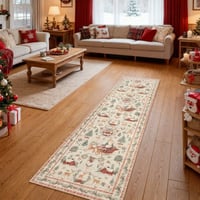 Sakerplus Christmas Long Floor Runner