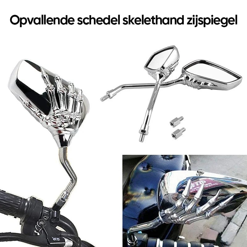 Schedel Hand achteruitkijkspiegel