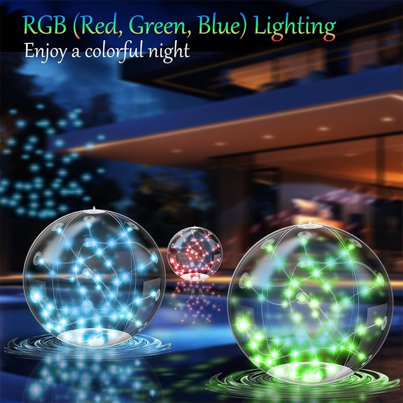 Sakerplus PVC Floating Pool Lights