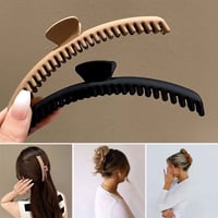 Elegant Frosted Gripper Hair Clips for Women