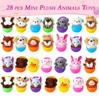 Prefilled Easter Eggs, Filled with Plush Animal Toys(28 pcs/set)
