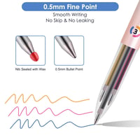 Three-Color Retractable Gel Pen