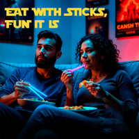9-Color LED Light-Up Chopsticks
