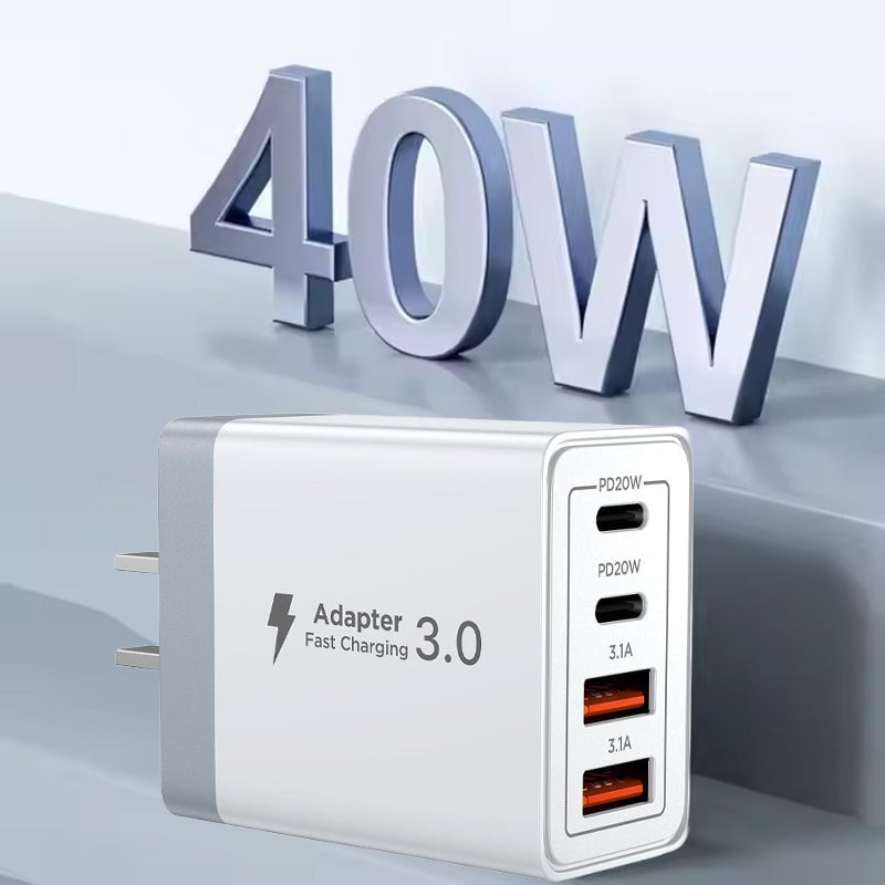 Multi-port mobile phone fast charging head