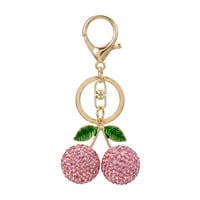 Cherry-Inspired Luxury Keychain Bag Charm