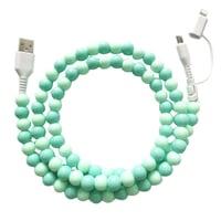 Kreatives 2-in-1-Datenkabel mit Perlen