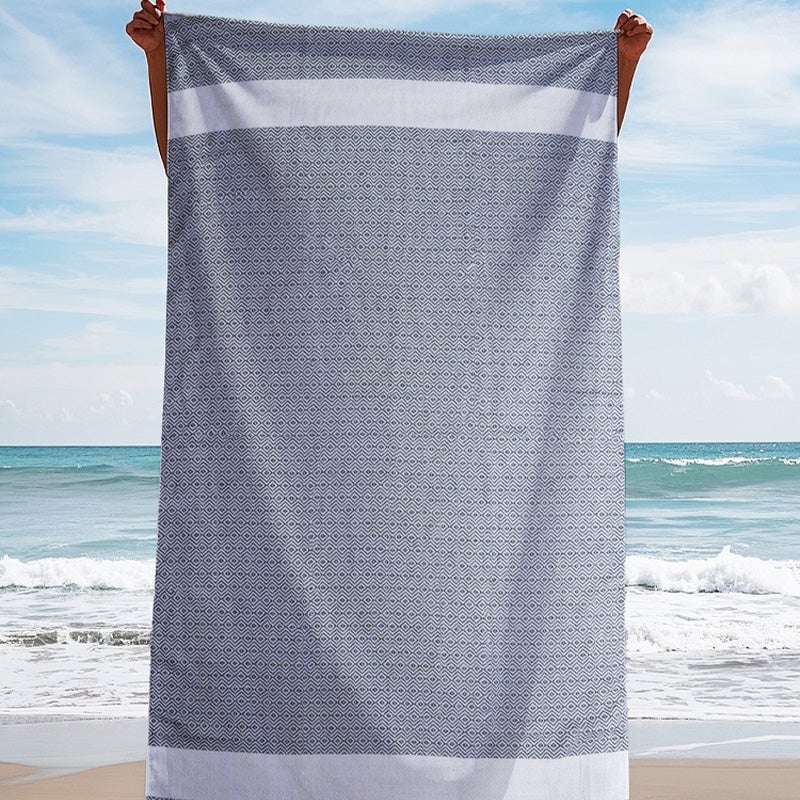 Large Quick Dry Jacquard Beach Bath Towel