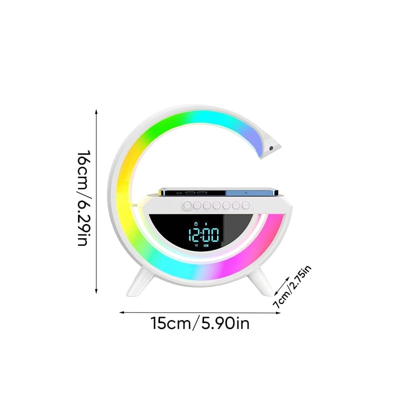 G-shaped Led Wireless Charging Speaker
