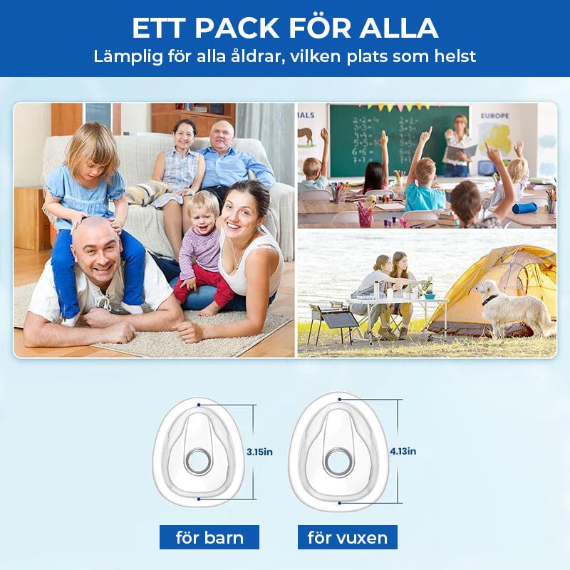 Vital kapacitet tränare + anti-kvävningsanordning