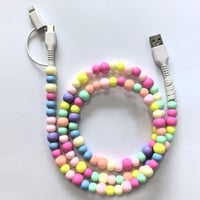 Kreatives Perlen-2-in-1-Datenkabel
