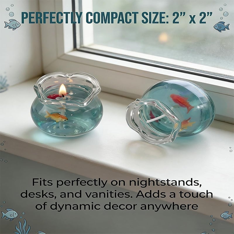 Mini Bubble Fish Tank Scented Candle