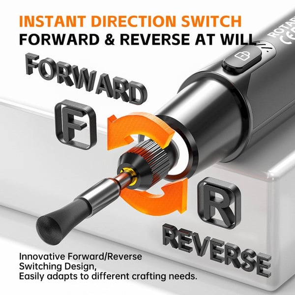 Mini Electric Rotary Tool Set with LED Light & Digital Display