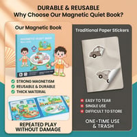 Foldable Magnetic Quiet Book & Magnetic Accessories Set
