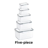 New Food Storage Containers for Fridge with Removable Colander
