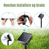 Solar Rattan Led Lys