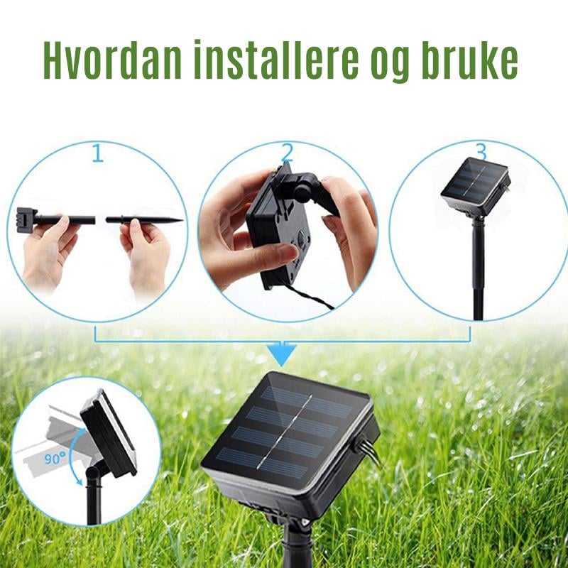 Solar Rattan Led Lys