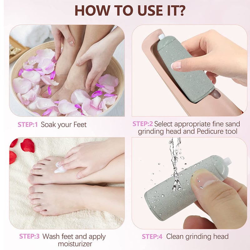 Dual Head Electric Feet Callus Remover