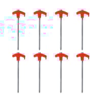 Luminous carbon steel hexagonal spiral fluorescent nail