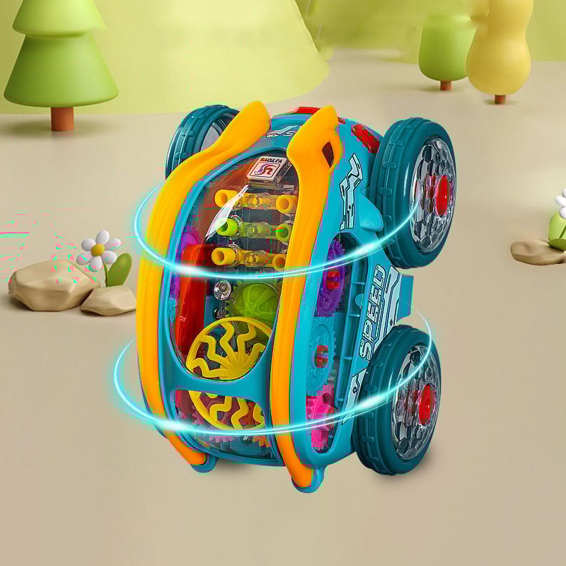 Electric Gear Music Light-Up Universal Light Bil Flygplan Leksaker