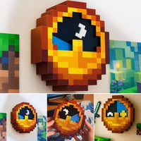 Minecraft Stil Klokke Borddekor