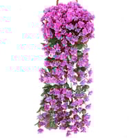 Levendige kunstmatige hangende orchideeën tros