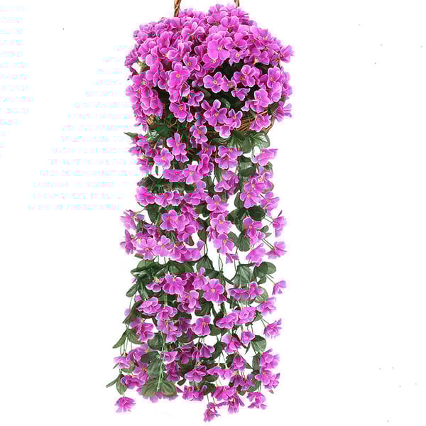 Levendige kunstmatige hangende orchideeën tros