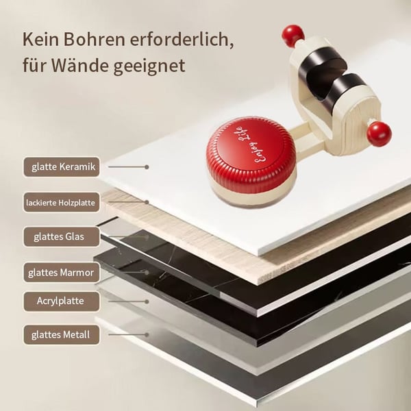 Verstellbarer Duschhalter mit Saugnapf