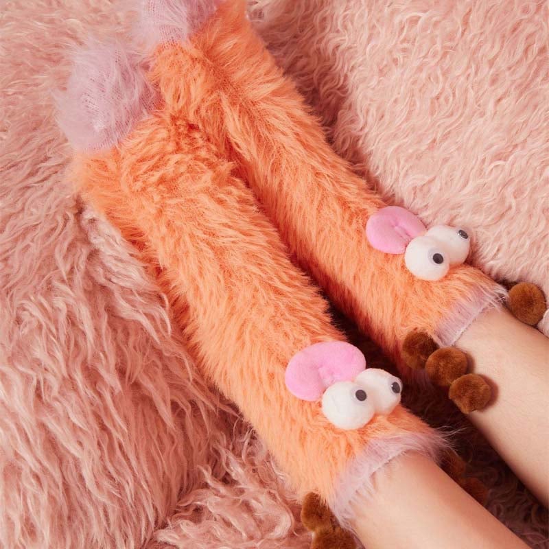 3D quirky face socks