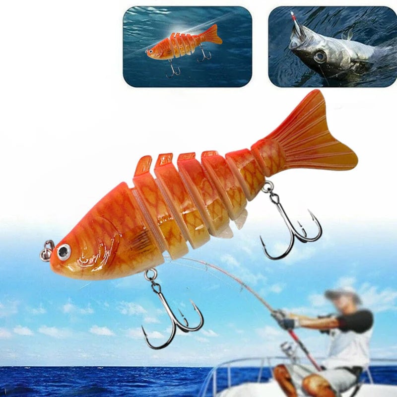 Multi-segmented Fish Swimbait Lure Set