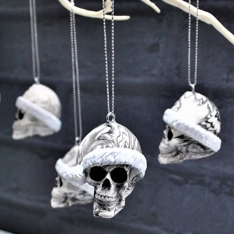 Weihnachtsmann Schädel Anhänger