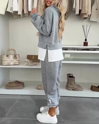 Ensemble Décontracté Sweat à Capuche Et Pantalon