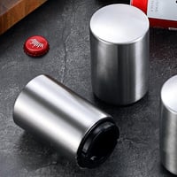 Automatischer Edelstahl-Flaschenöffner mit Druckmechanismus