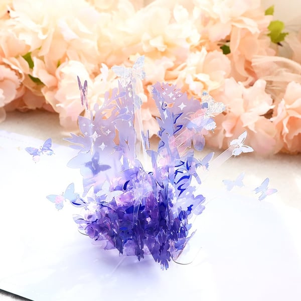 Scheda di ringraziamento della farfalla del fiore